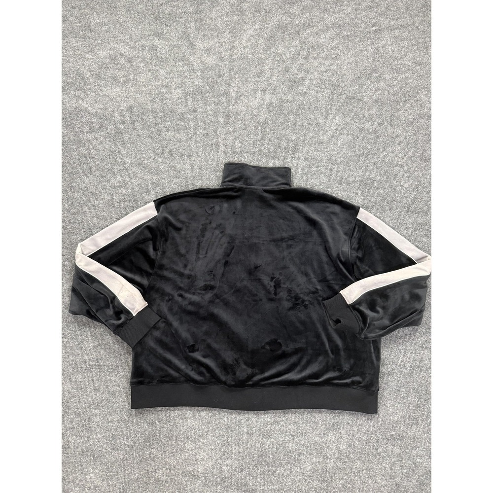 Jordan Track Jacket Mens Large Black Velour Full Zip Oversized Fit Basketball - Picture 5 of 7